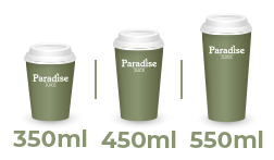 Taille boisson 350ml / 450ml / 550ml